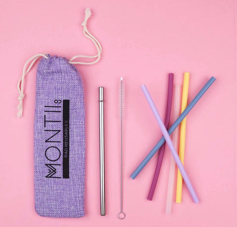 Montii Reusable straw set