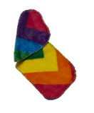 Fluffy rainbow nappy liners