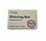 Fragrance free shaving bar