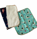 Reusable flannel wipes