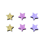 gold stars stud earrings